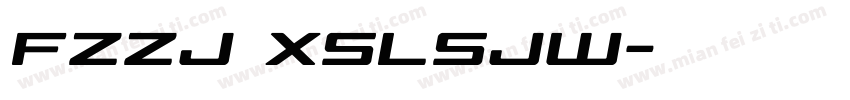 FZzj xslsjw字体转换